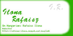 ilona rafaisz business card
